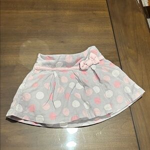 baby club chic baby skirt purple with polka dots